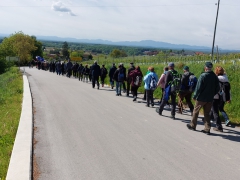 Pot je vodila ob meji s Hrvaško